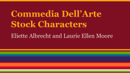 Commedia Dell’Arte Stock Characters