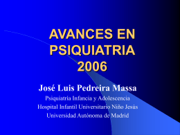 AVANCES EN PSIQUIATRIA 2006