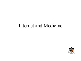 Internet and Medicine - Computer Science Department at