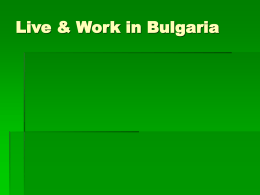 Live & Work in Bulgaria