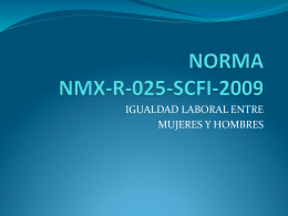 NORMA NMX-R-025-SCFI-2009
