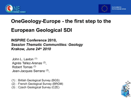 Geological applications using geospatial standards – an