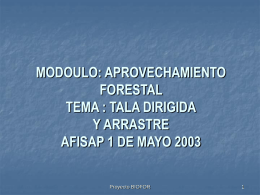 APROVECHAMIENTO FORESTAL