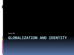 Globalization and identity