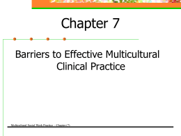 Transparencies for Multicultural Social Work Practice