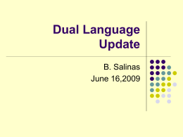 Dual Language Update