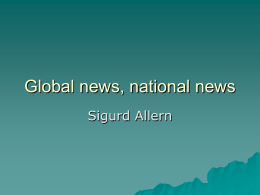 Global news, national news