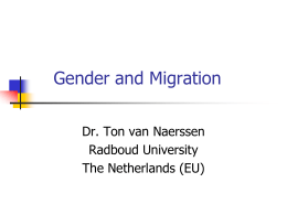 Gendered Borders