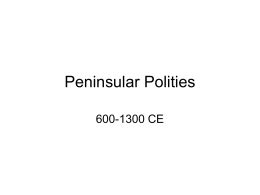 Peninsular Polities - Cornell University