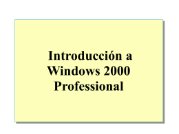 Module 1: Introduction to Microsoft Windows 2000