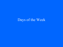Day of the Week