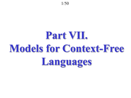 Models for Context