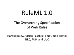 RuleML 1.0
