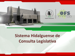 Sistema Hidalguense de Consulta Legislativa