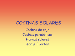 COCINAS SOLARES - IES Salvador Victoria