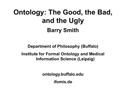 Ontology Good and Bad - University at Buffalo