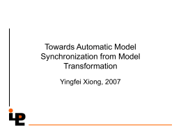 Towards Automatic Model