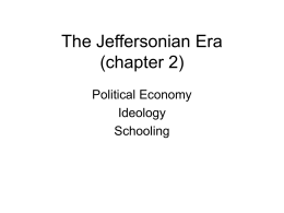 The Jeffersonian Era - University of Wisconsin–Oshkosh