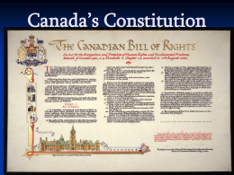 Canada’s Constitution