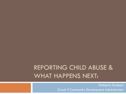 Reporting Child Abuse - Volusia County Schools