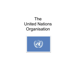 The United Nations Organisation