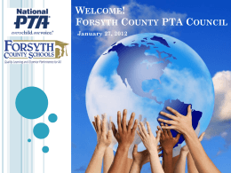 Welcome! Forsyth County PTA Council