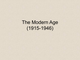 The Modern Age (1915-1946) - Edwardsville School District