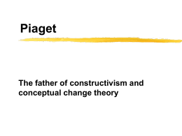 Piaget - University of Northern Colorado