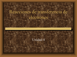 REACCIONES DE TRANSFERENCIA DE ELECTRONES …