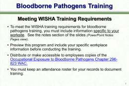 Bloodborne Pathogens Training Kit