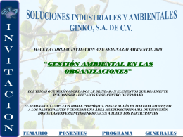 SEMINARIO AMBIENTAL 2009