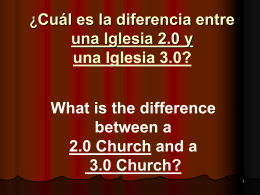 Traditional Church vs. Cell Church