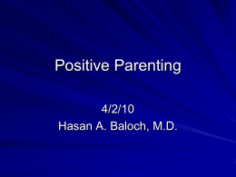 Positive Parenting - Islamic Center Of Raleigh