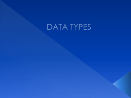 Data Types - HomeworkMarket.com
