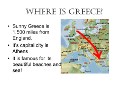 Where is Greece? - Seneca Valley School District