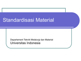 Standardisasi Material