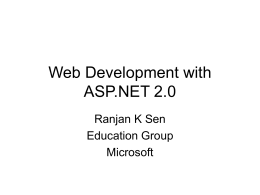 Web Development with ASP.NET