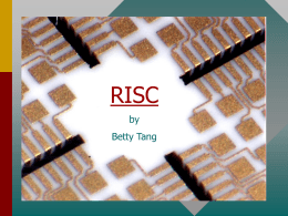 RISC - SJSU Computer Science Department