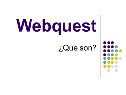Webquest - Obligatorio