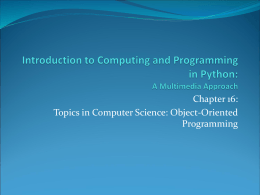 Introduction to Computing and Programming in Python: …