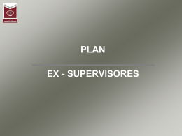 PLAN EX - SUPERVISORES