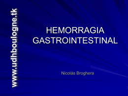 HEMORRAGIA GASTROINTESTINAL