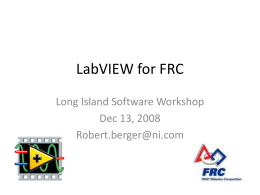 LabVIEW for FTC