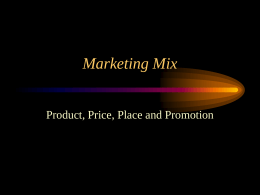 Marketing Mix: Product - Georgia State University