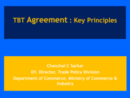 Transparency Requirements in TBT Agreement and How …