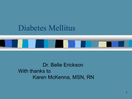 Diabetes Mellitus - mustafaaltinisik.org.uk