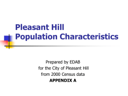 Pleasant Hill Industry Sectors 2001-2004