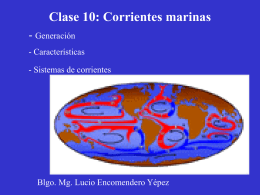 Clase 10: Corrientes marinas - Biblioteca Central de la