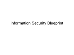 information Security Blueprint