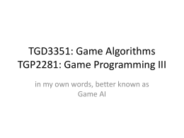 TGP2281: Game Programming III